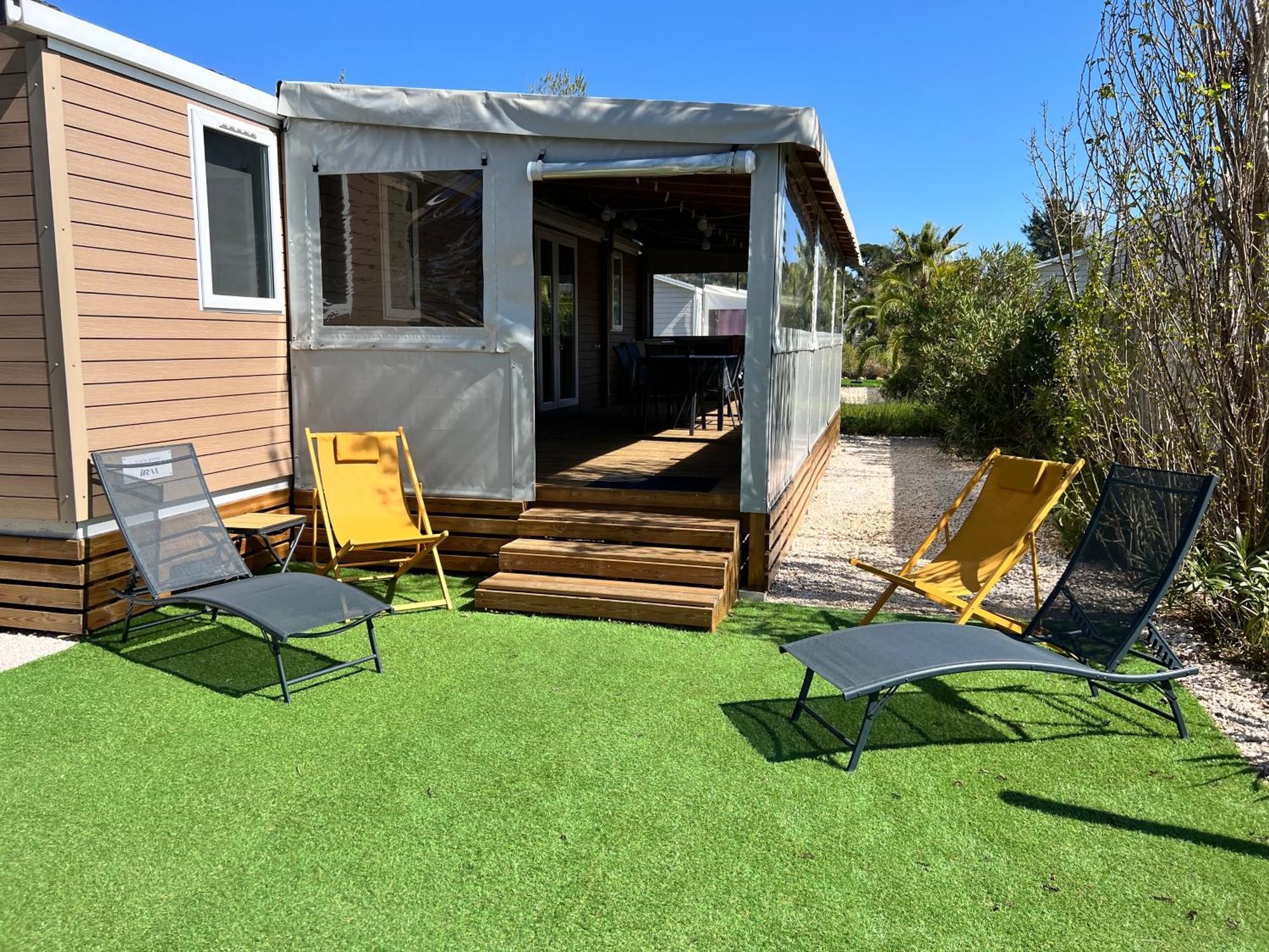 Mobil Home Neuf 6 P Climatise A Hyeres A 200 M De La Mer Dans Camping 4 Etoiles エクステリア 写真